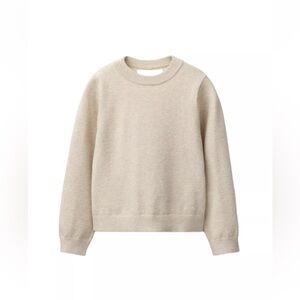 Zara Cream Crewneck Sweater kids size 13-14